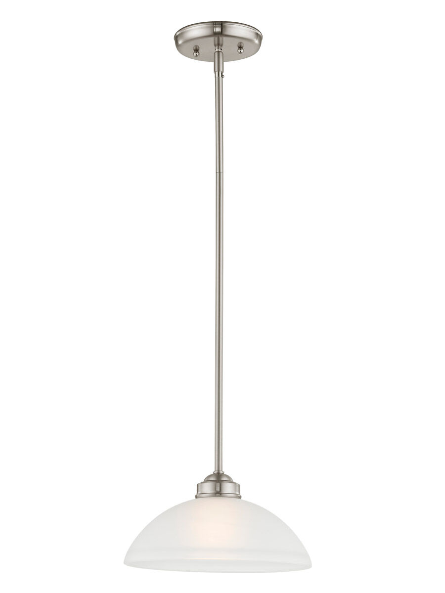 Somerset 1 Light 11 inch Brushed Nickel Pendant Ceiling Light 