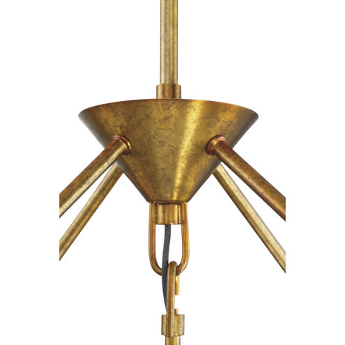 Orion 9 Light 30 inch Patina Aged Brass Chandelier Ceiling Light