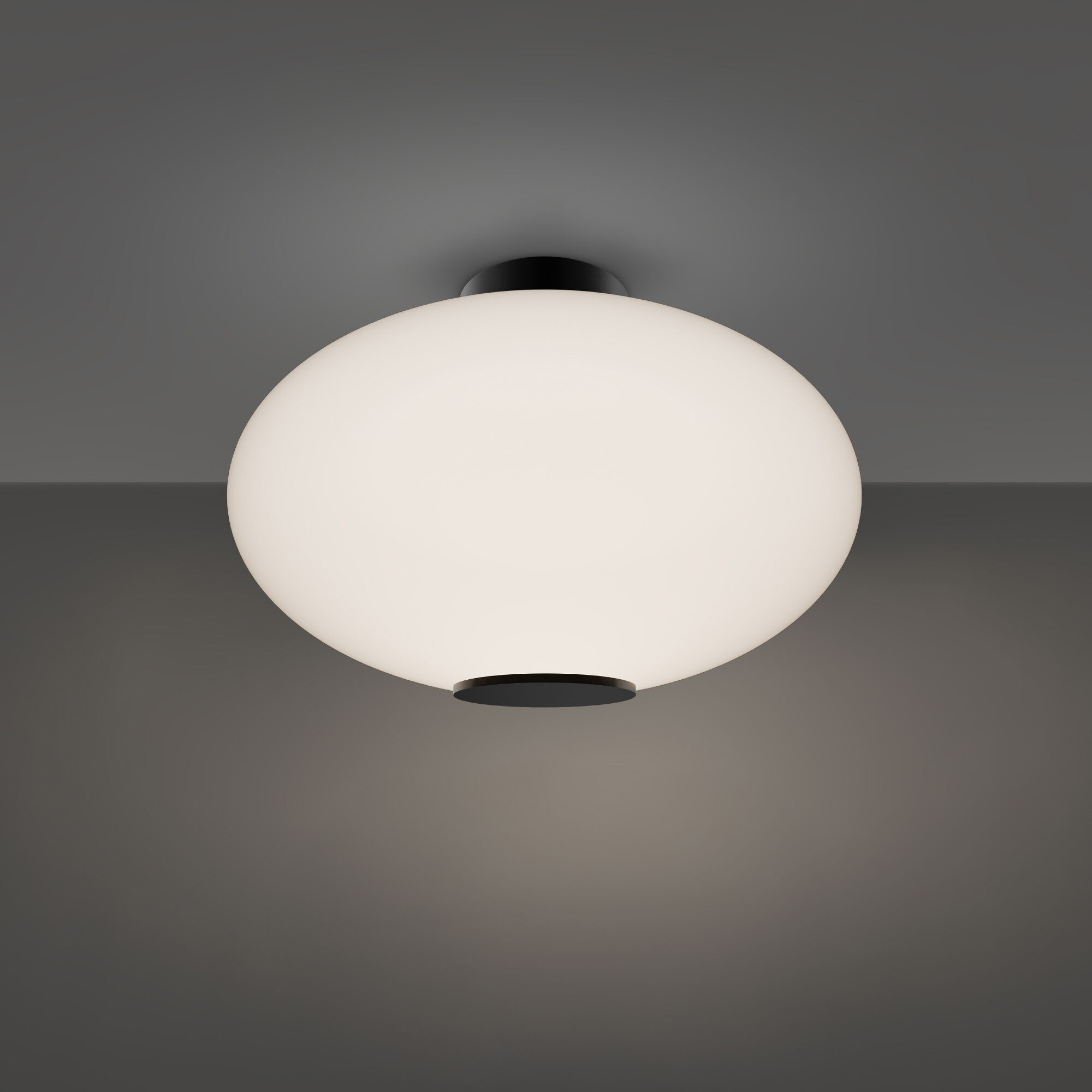 Illusion LED 22.1 inch Black Indoor Ceiling Lighting in 2700K