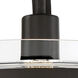 Jaxon 1 Light 13 inch Oil Rubbed Bronze Semi-Flush Ceiling Light