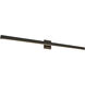 Vera LED 52.88 inch Black Bath Vanity Light Wall Light