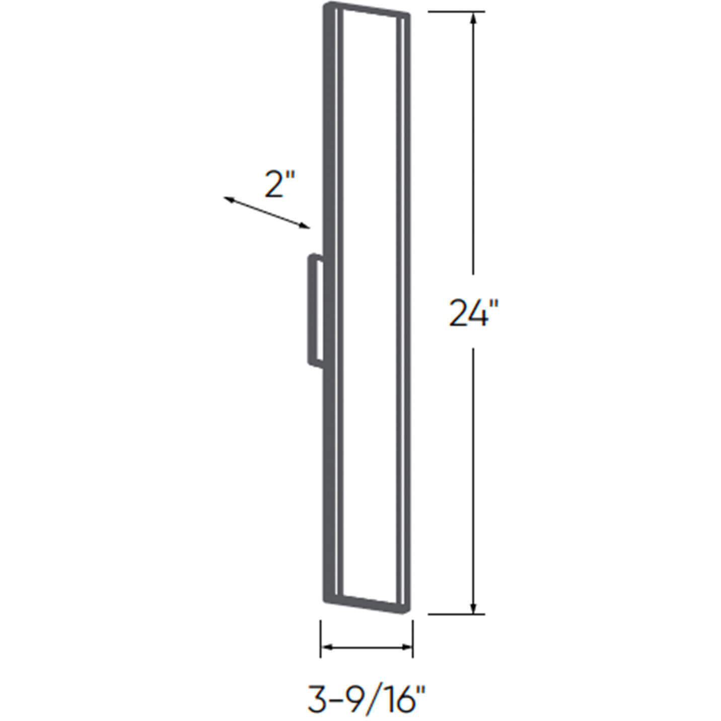 Gemini 1 Light 4.3 inch Black ADA Wall Sconce Wall Light