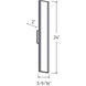 Gemini 1 Light 4.3 inch Black ADA Wall Sconce Wall Light