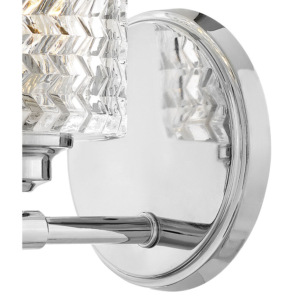Elle 1 Light 6.5 inch Chrome Vanity Light Wall Light