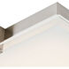 Matrix LED 12.2 inch Brushed Nickel Flush Mount Ceiling Light
