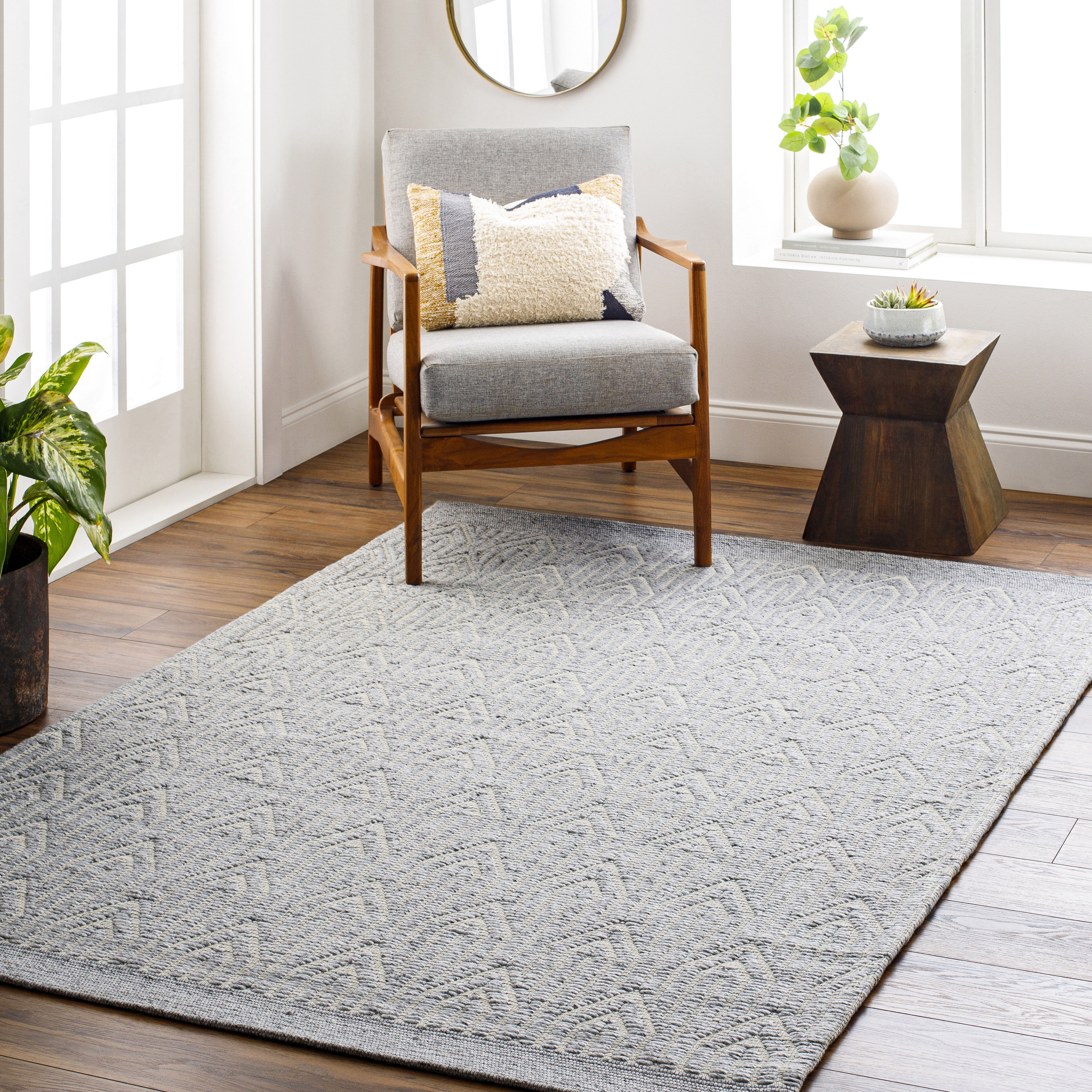 Napoli 120 X 96 inch Gray Rug, Rectangle