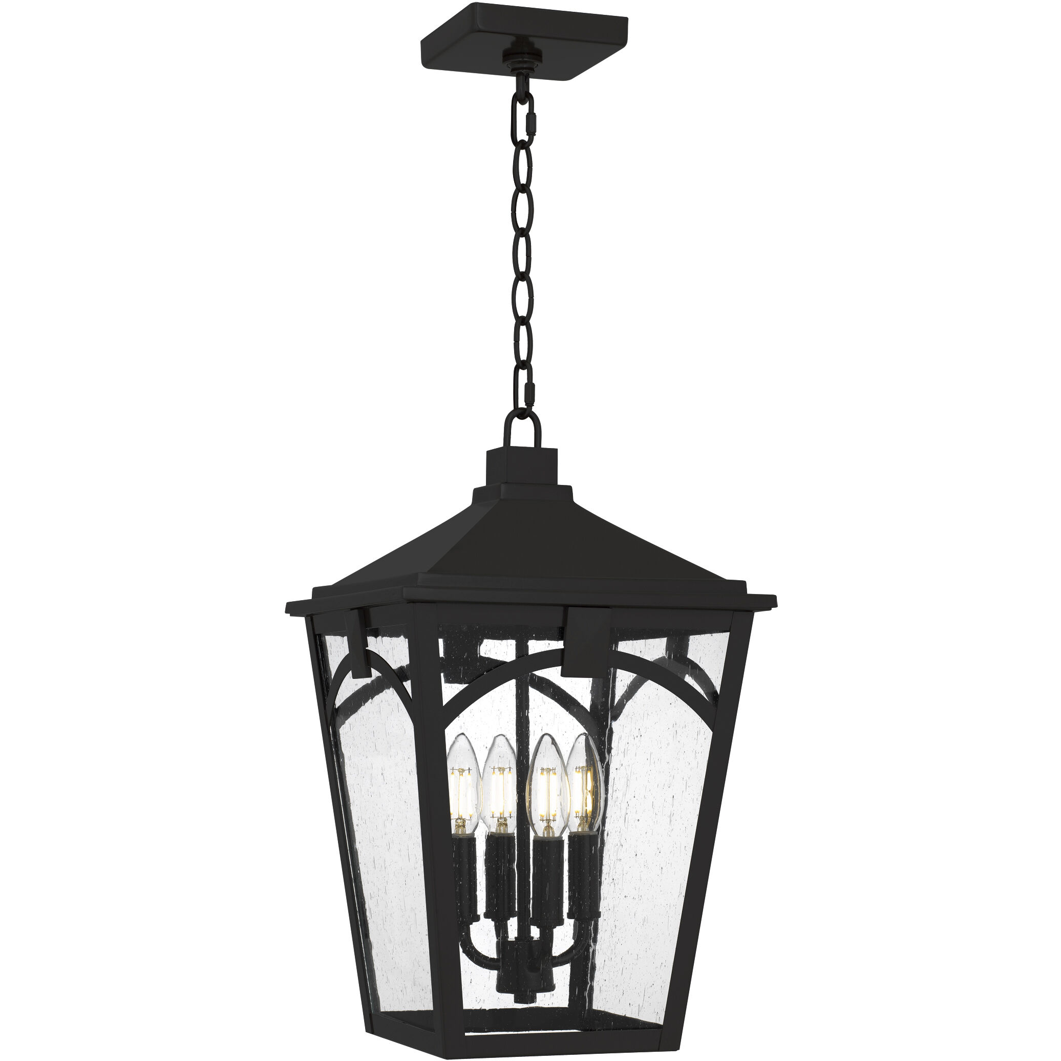 Jaxon 4 Light 10.75 inch Western Bronze Outdoor Hanging Lantern