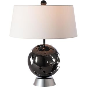 Pangea 27.3 inch 60.00 watt White and Bronze Table Lamp Portable Light