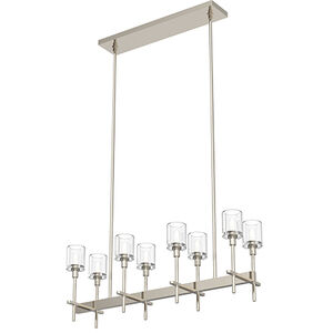 Salita 8 Light 9.38 inch Polished Nickel Pendant Ceiling Light in Clear Crystal