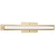 Magdele LED 26 inch Oxidized Gold Wall Sconce Wall Light