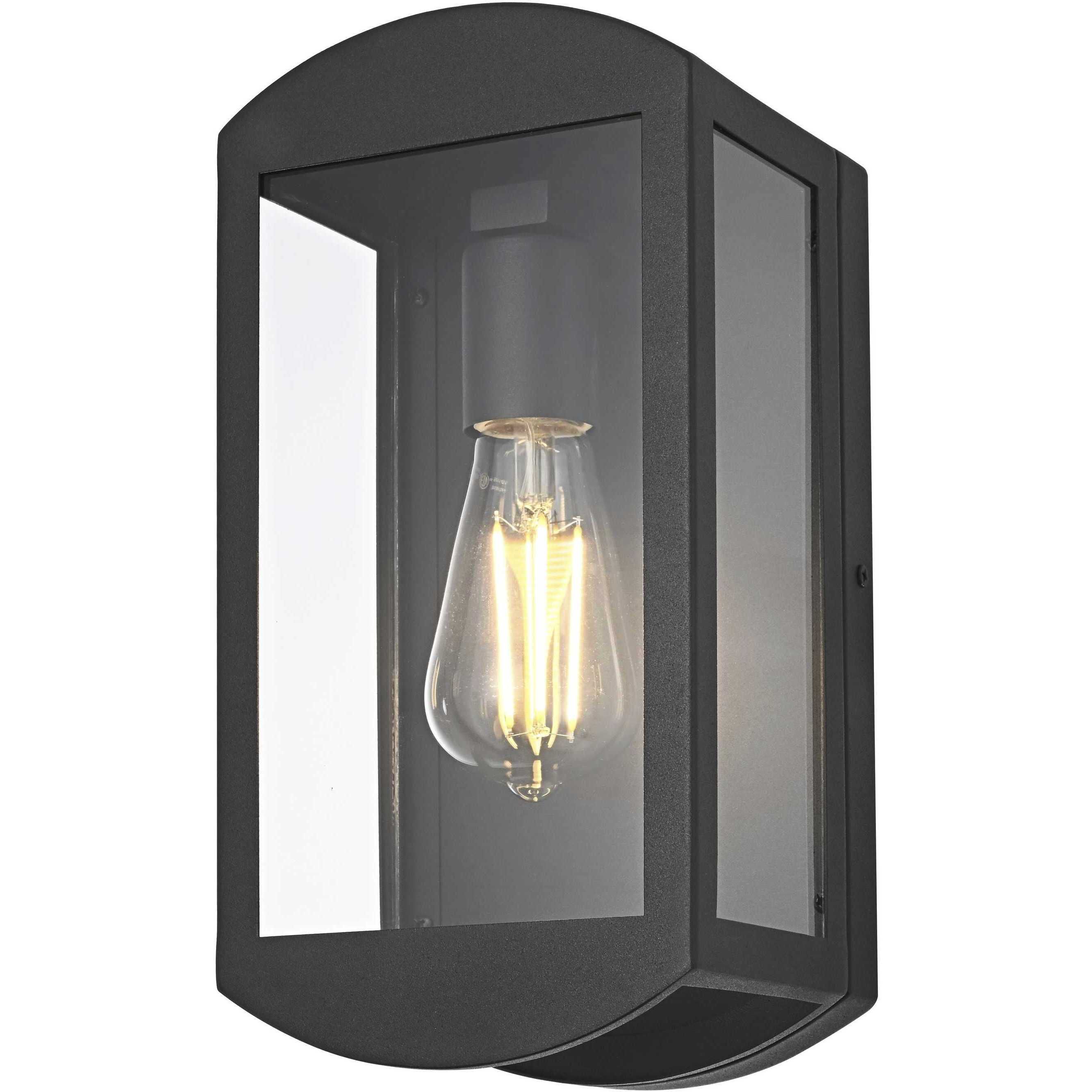 Miles 1 Light 12 inch Black Outdoor Wall Sconce