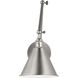 C&M by Chapman & Myers Salem 1 Light 7 inch Brushed Nickel Bath Sconce Wall Light