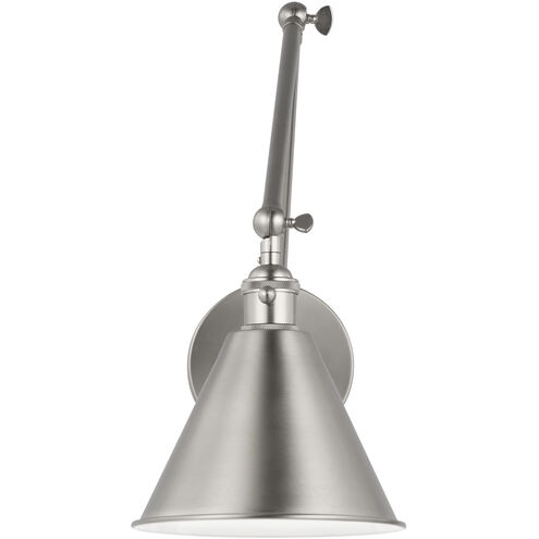 C&M by Chapman & Myers Salem 1 Light 7 inch Brushed Nickel Bath Sconce Wall Light