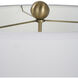 Cardoni 32.25 inch 60.00 watt White and Smoked Bronze with Brushed Brass Table Lamp Portable Light