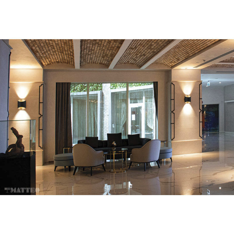 Barola LED 7 inch Matte Black Bath Vanity Light Wall Light