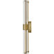 Georgette LED 24 inch Lacquered Brass Bath Light Wall Light