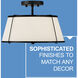 Clarke 2 Light 15 inch Black Semi-Flush Mount Ceiling Light