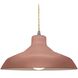 Radiance LED 15.5 inch Canyon Clay and Brushed Nickel Pendant Ceiling Light