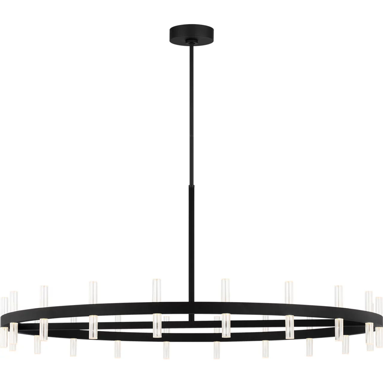 Sean Lavin Silas 48 inch Midnight Black Chandelier Ceiling Light