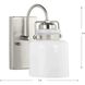 Fessler 1 Light 5 inch Brushed Nickel Bath Light Wall Light
