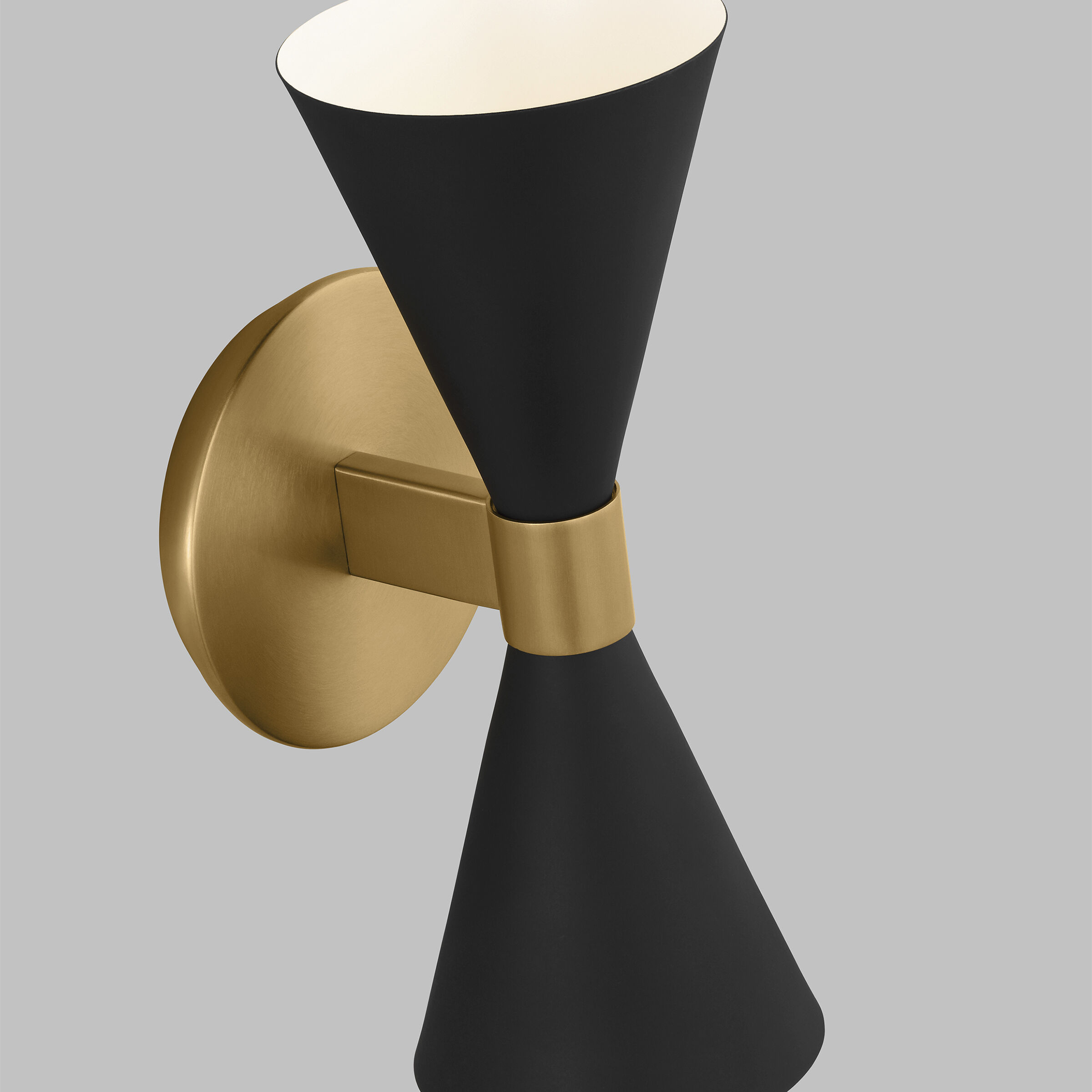 AERIN Albertine 2 Light 5 inch Midnight Black Bath Vanity Wall Sconce Wall Light