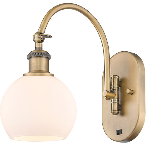 Ballston Athens 1 Light 6 inch Brushed Brass Sconce Wall Light