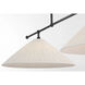 Amber Lewis Soren LED 54 inch Bronze Linear Chandelier Ceiling Light