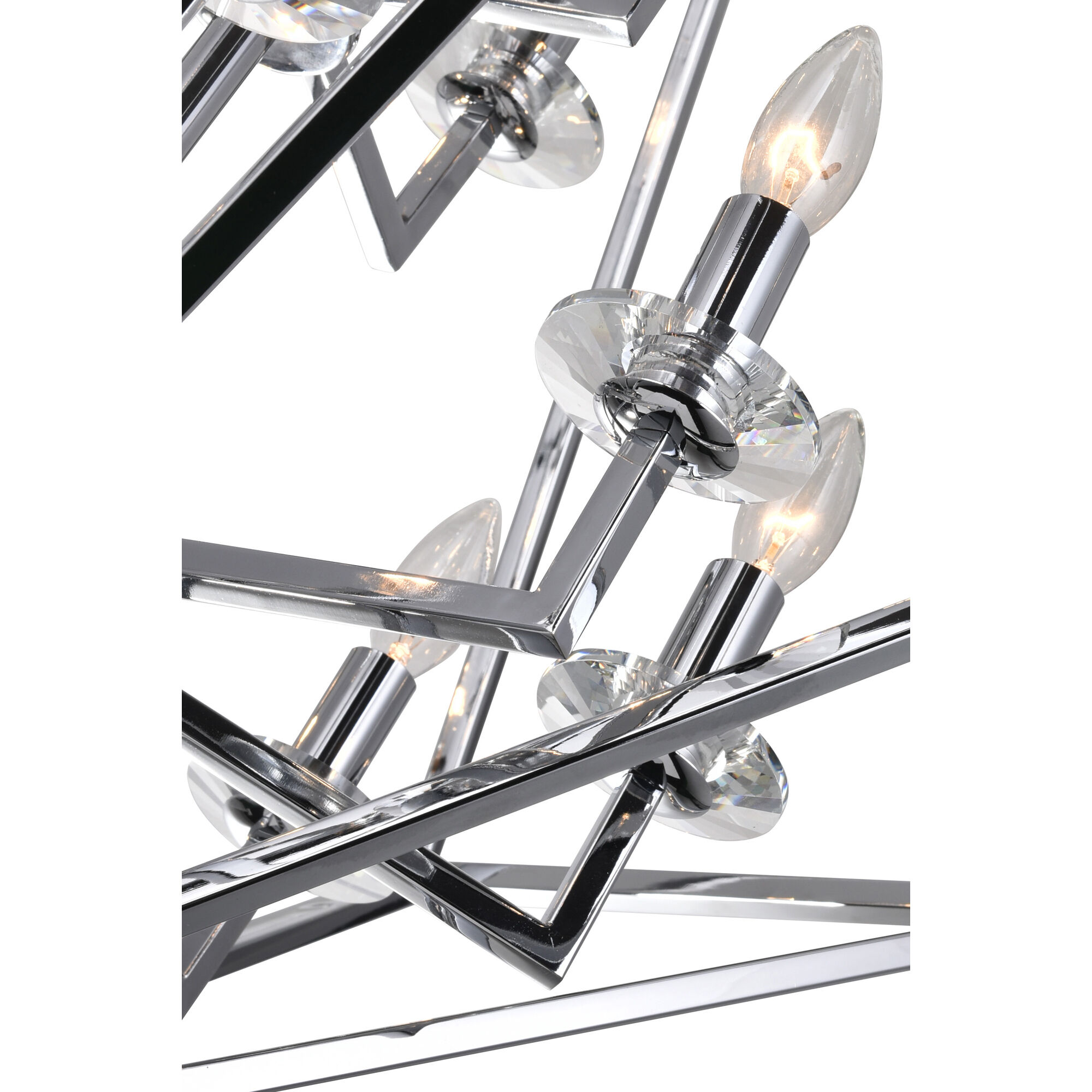 Calista 9 Light 23 inch Chrome Up Chandelier Ceiling Light
