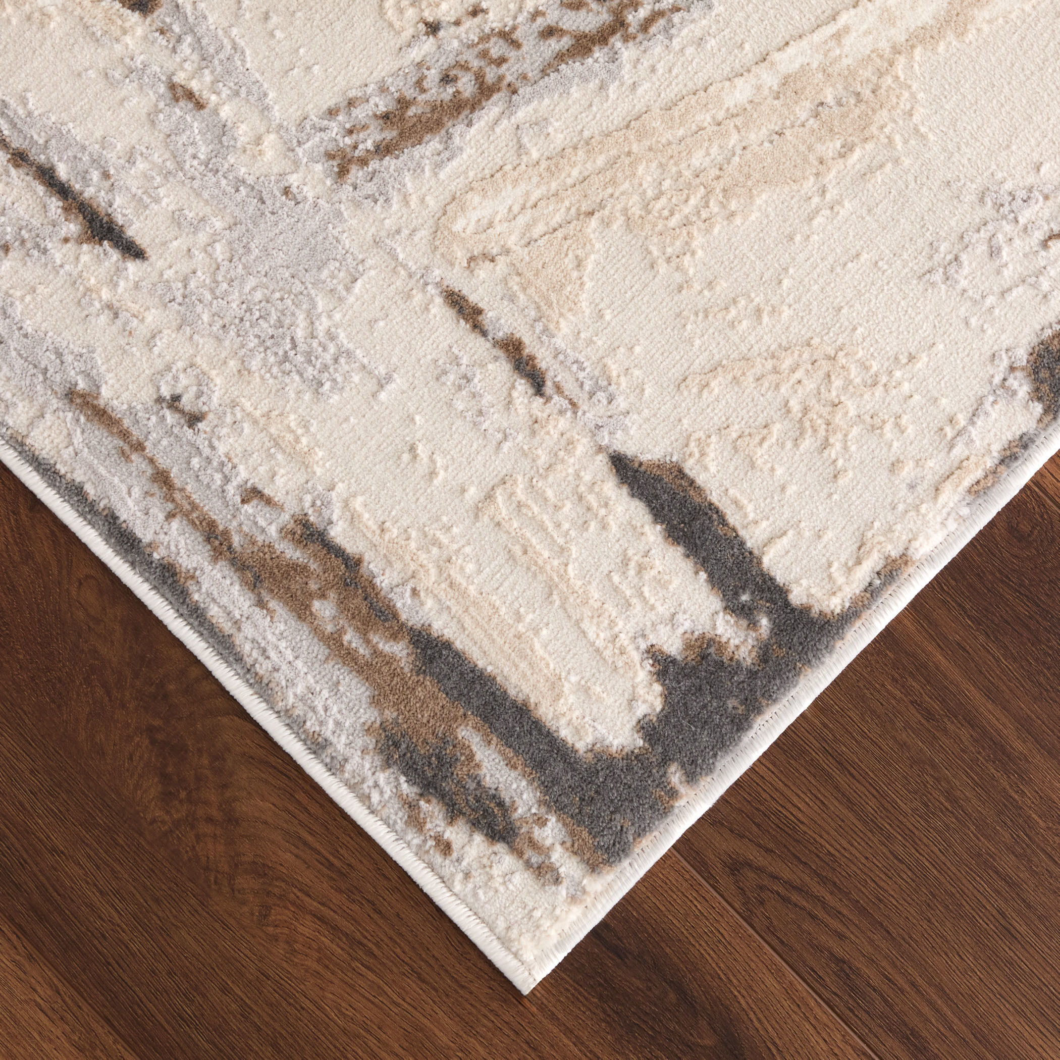 Veleka Gray and Gold Indoor Rug