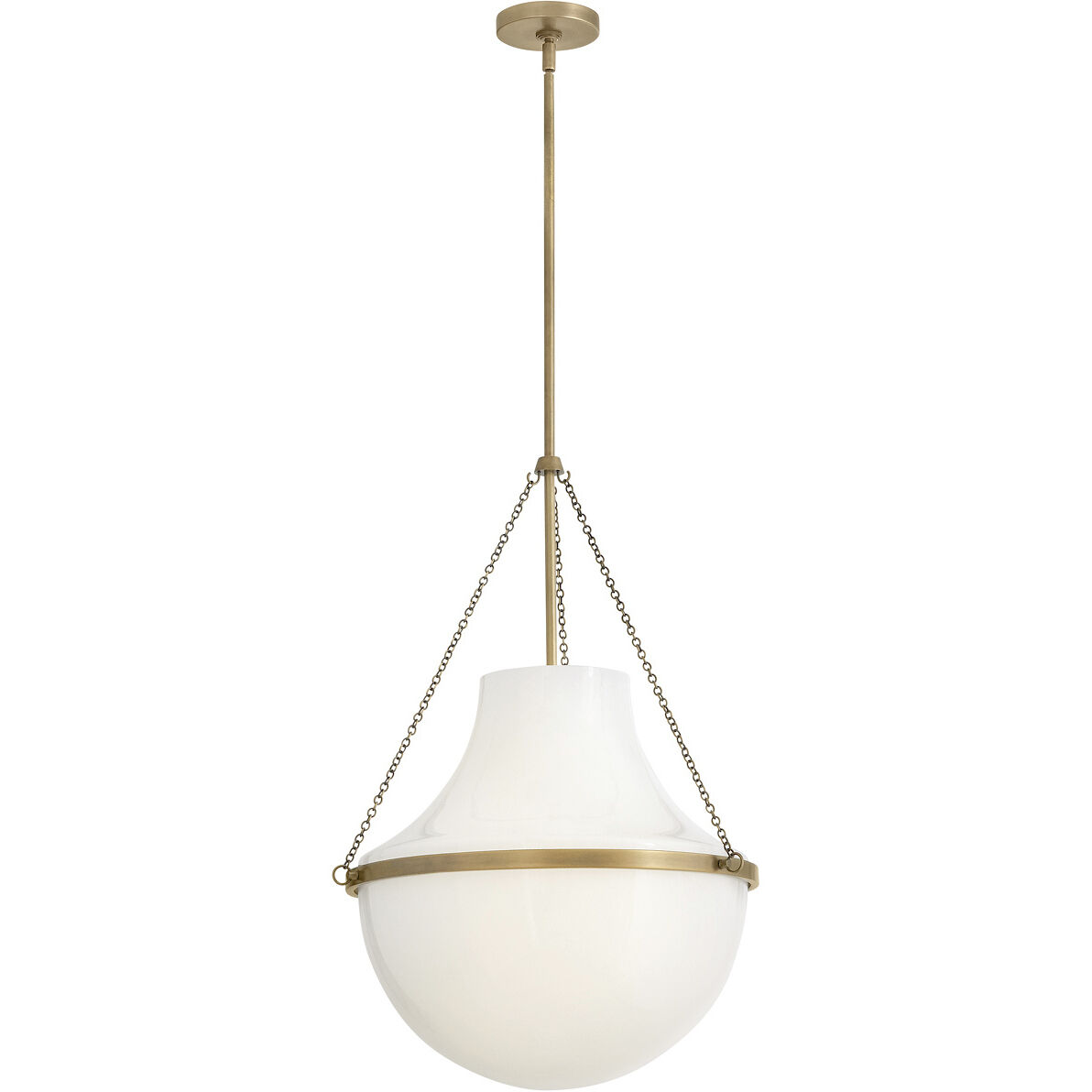 Collins 1 Light 20 inch Heritage Brass Chandelier Ceiling Light