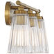 Chantilly 3 Light 22 inch Warm Brass Bathroom Vanity Light Wall Light, Essentials