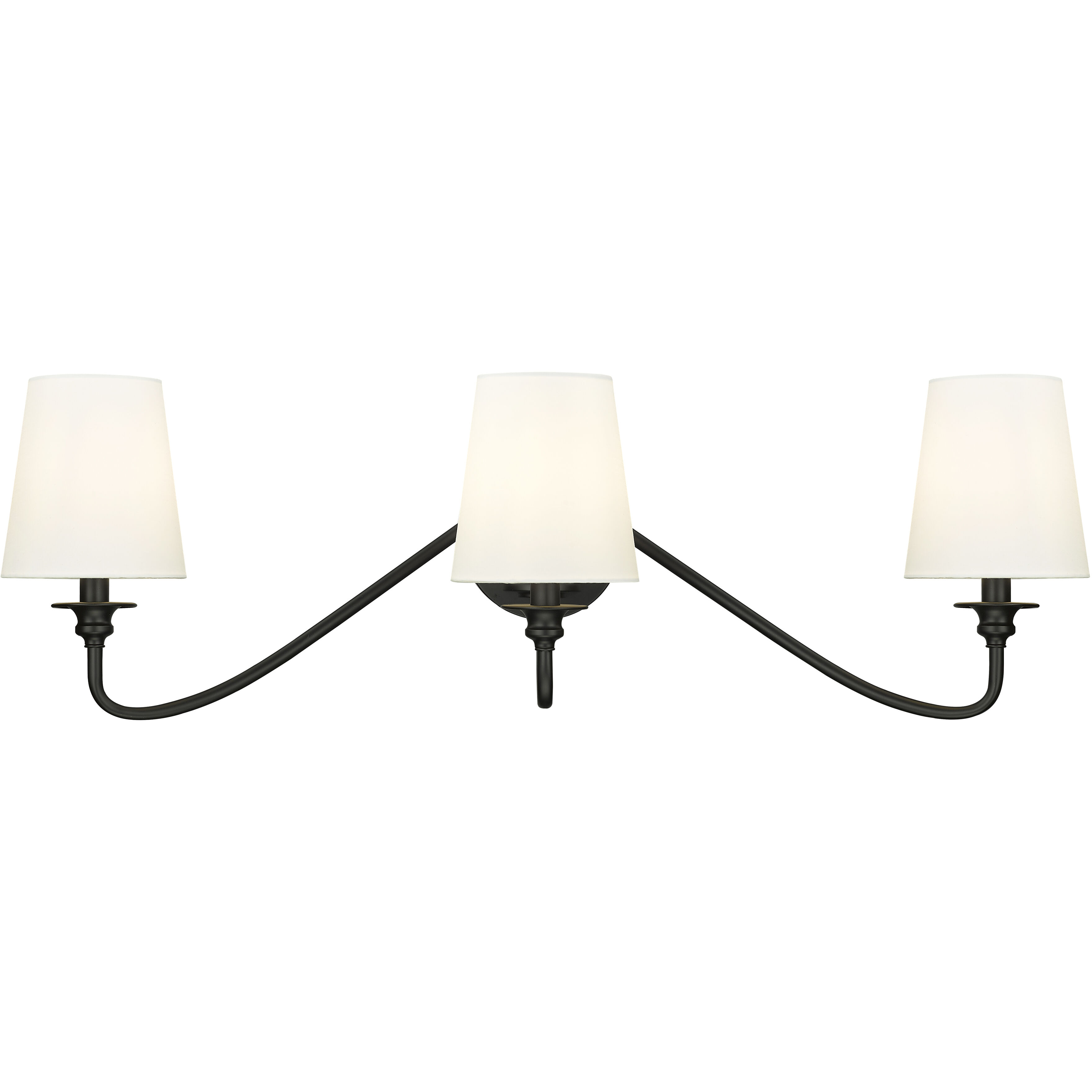 Gianna 3 Light 32 inch Matte Black Wall Sconce Wall Light