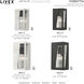 Forsyth 1 Light 11 inch Brushed Nickel with Black Finish Accents Outdoor Wall Lantern in Brushed Nickel & Black, Medium