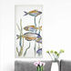 Tropical Paradise Multi and Blue and Orange and White Framed Art, The Studio