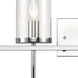 Oakland 4 Light 32.5 inch Chrome Vanity Light Wall Light
