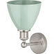 Plymouth Dome 1 Light 7.5 inch Brushed Satin Nickel Sconce Wall Light in Seafoam
