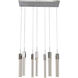 Canada 7 Light 78 inch Chrome Island Lighting Ceiling Light 