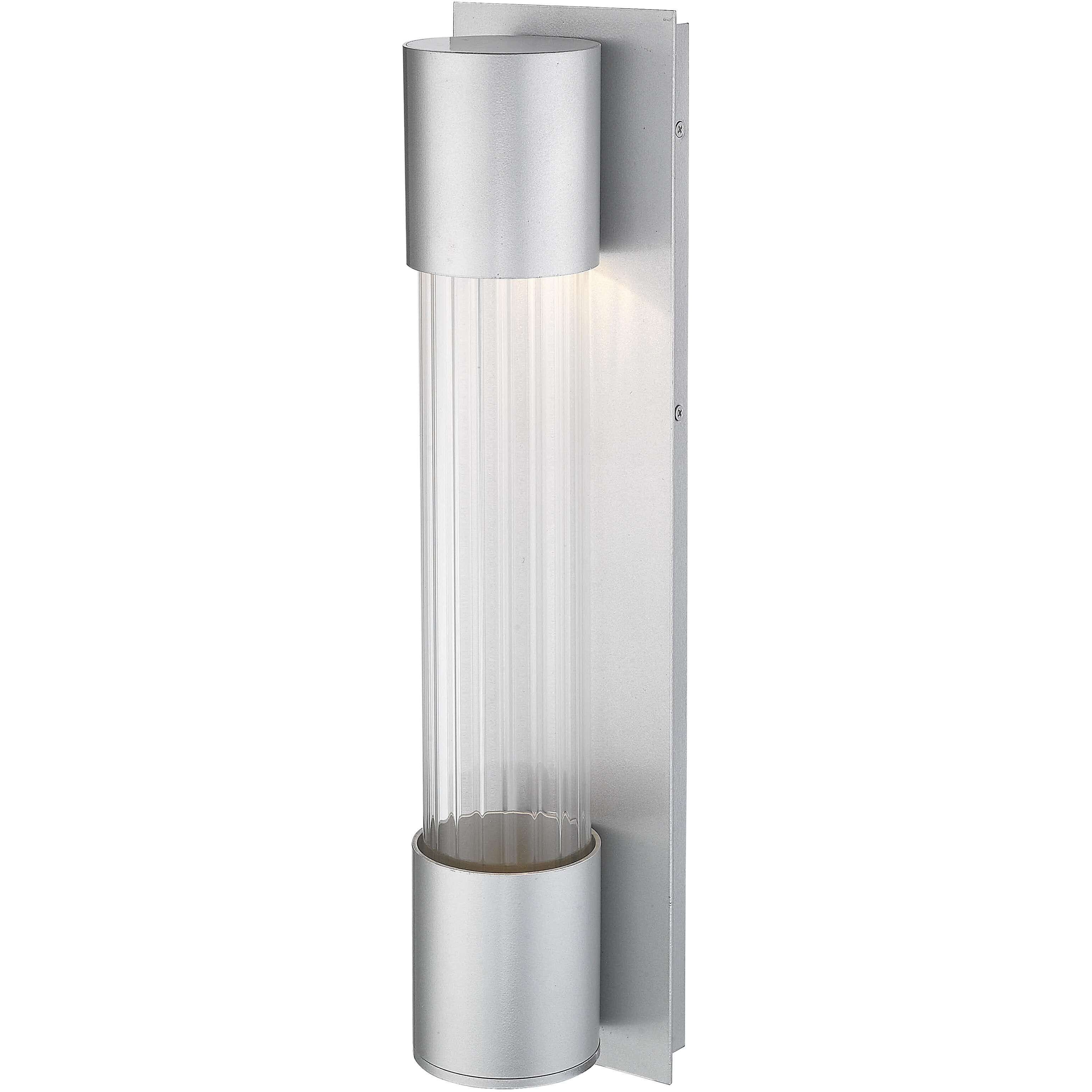 Striate Outdoor Wall Light in Silver
