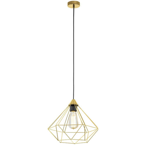 Tarbes 1 Light 13 inch Brushed Brass Pendant Ceiling Light