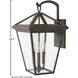 Estate Series Alford Place LED 21 inch Oil Rubbed Bronze Outdoor Wall Mount Lantern, Large