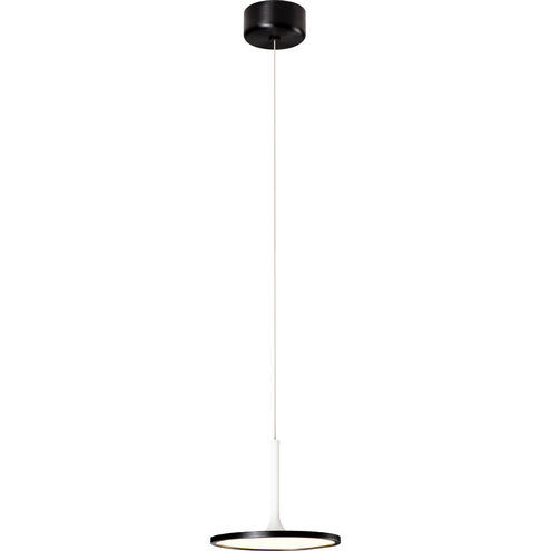 Piano 10 inch Brushed Black / Matte White Pendant Ceiling Light