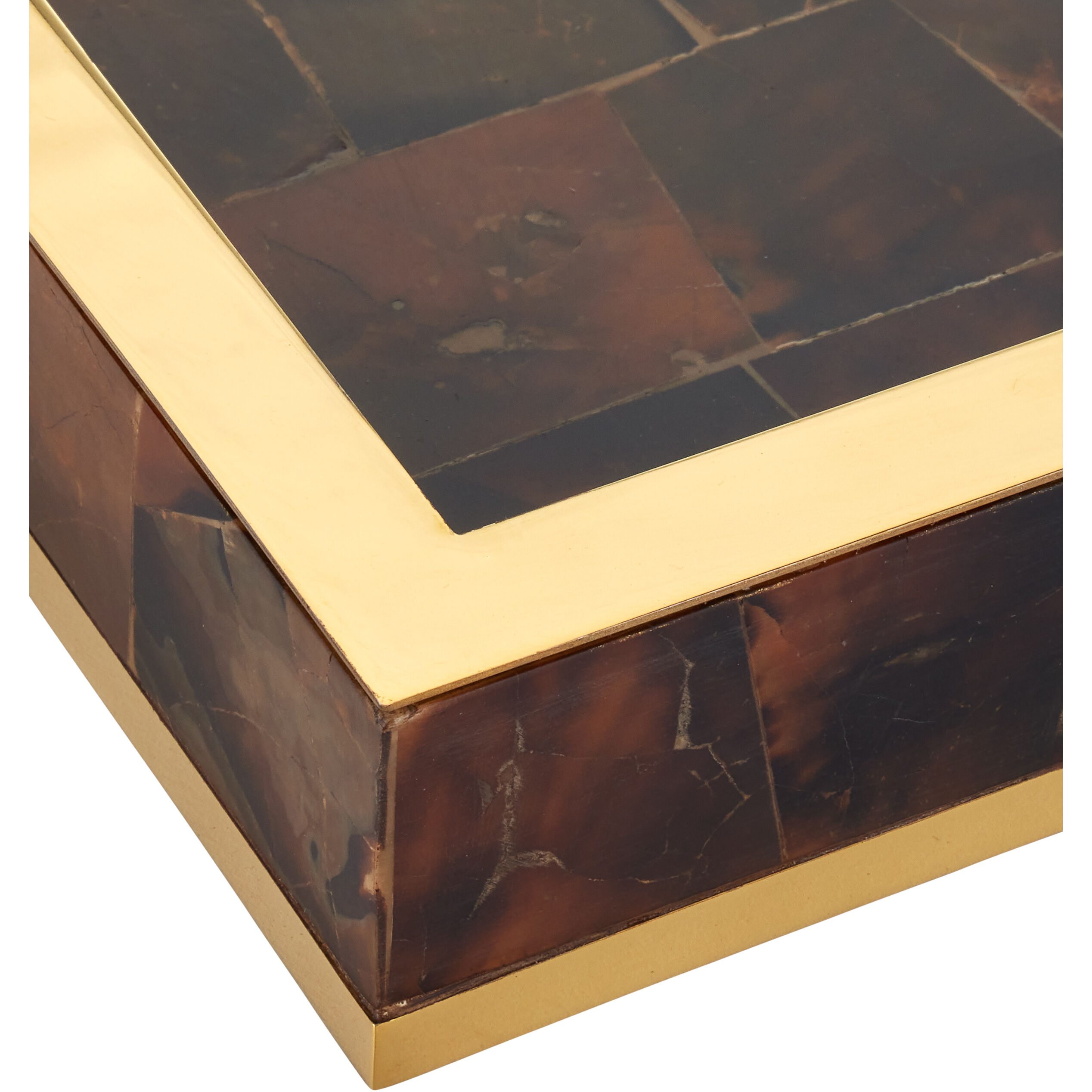 Casey Natural/Brass Trays, Set of 2