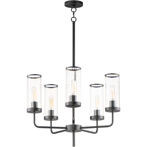 Crosby 5 Light 24 inch Black Chandelier Ceiling Light