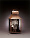 Livery 1 Light 20 inch Dark Antique Brass Outdoor Wall Light in Seedy Marine Glass, One 75W Medium with Chimney