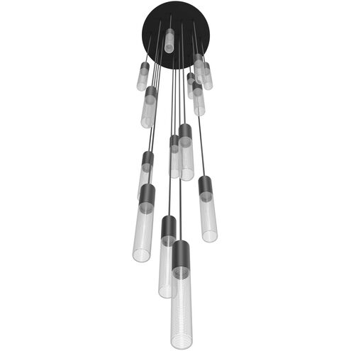 Strand LED 24 inch Black Multi Port Pendant Ceiling Light