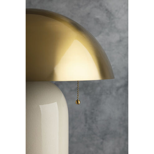 Gaia 16.5 inch 60 watt Aged Brass Table Lamp Portable Light