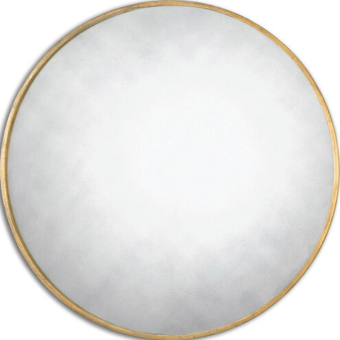 Junius Round 43 X 43 inch Antiqued Gold Leaf Wall Mirror