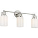 C&M by Chapman & Myers Ashford 3 Light 23.75 inch Polished Nickel Bath Vanity Wall Light