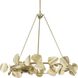 Laurel 6 Light 28 inch Gilded Silver Chandelier Ceiling Light, Design Series