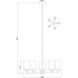Thayer 5 Light 26 inch Matte Black Chandelier Ceiling Light